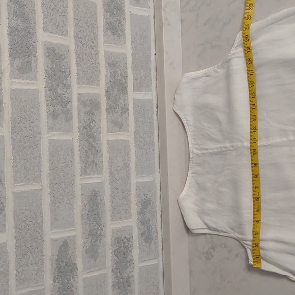 Women's Long White Maxi Dress with Beautiful Light Pink & Green Rose Embroidery - Picture 6 of 10